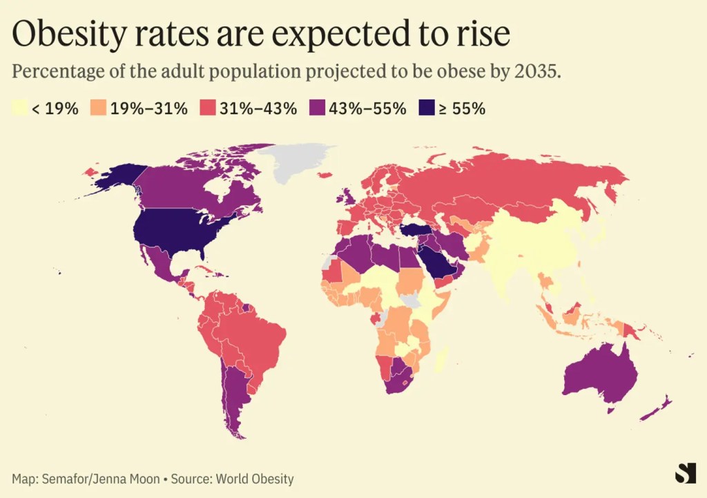 Obesity Rates Across the World