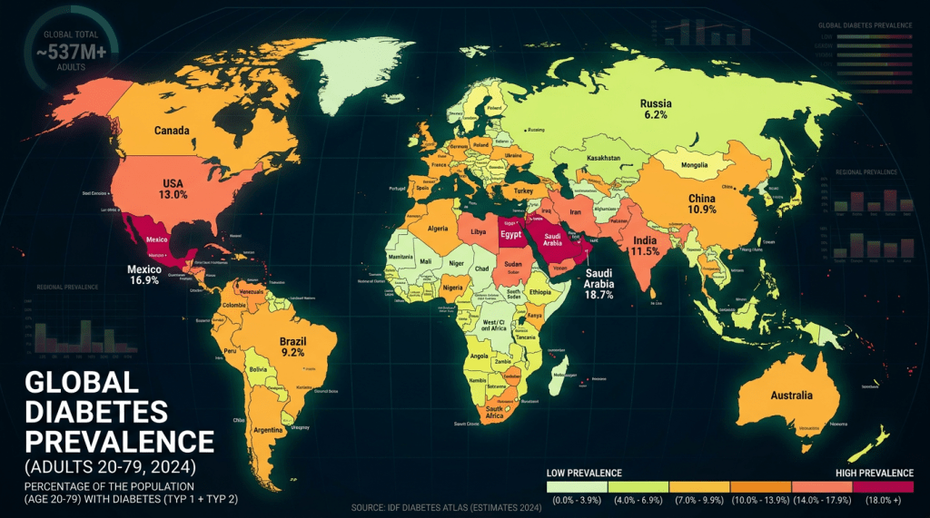 Diabetes Is Quietly Becoming a Worldwide Thing